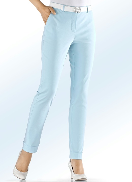 Hosen - Hose in modischer Länge, in Größe 017 bis 235, in Farbe AQUA Ansicht 1