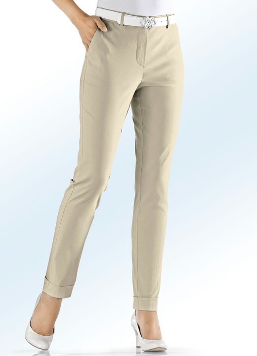 Hosen - Hose in modischer Länge, in Größe 017 bis 235, in Farbe WEISS Ansicht 3