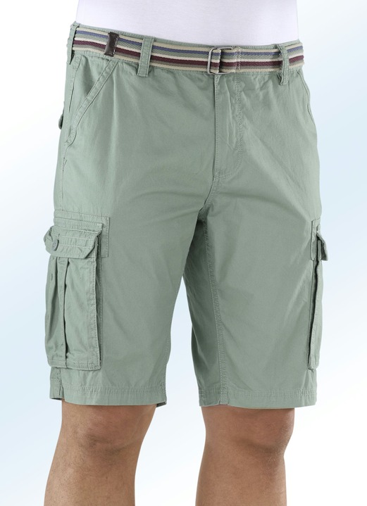 Shorts & Bermudas - Bermudas mit Cargotaschen in 4 Farben, in Größe 024 bis 060, in Farbe MARINE Ansicht 2