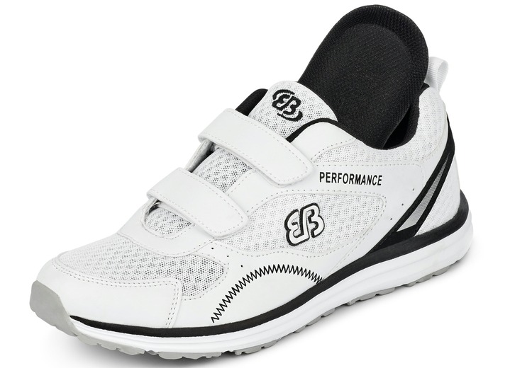 Slipper & Schnürschuhe - Leichte Herren-Slipper, mit herausnehmbarem Fußbett Ansicht 4 Slipper & Schnürschuhe - Leichte Herren-Slipper, mit herausnehmbarem Fußbett, in Größe 040 bis 046, in Farbe SCHWARZ-WEISS Ansicht 4