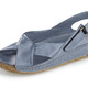 Sandaletten & Pantoletten - Gemini, bequeme Damen-Sandalen, Weite G, mit Gummizug, in Größe 036 bis 042, in Farbe COGNAC – Farbe JEANS – Ansicht 1