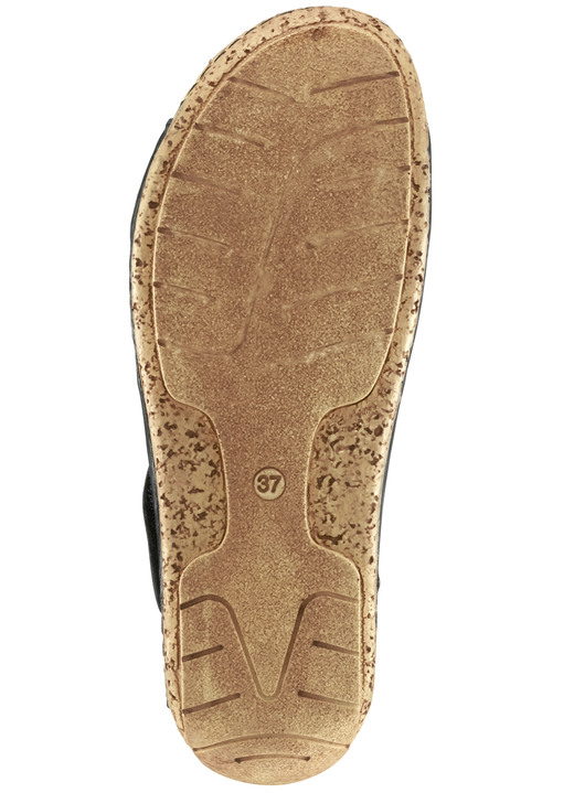 Sandaletten & Pantoletten - Gemini, bequeme Damen-Sandalen, Weite G, mit Gummizug Ansicht 6 Sandaletten & Pantoletten - Gemini, bequeme Damen-Sandalen, Weite G, mit Gummizug, in Größe 036 bis 042, in Farbe JEANS Ansicht 6