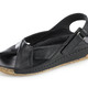 Sandaletten & Pantoletten - Gemini, bequeme Damen-Sandalen, Weite G, mit Gummizug, in Größe 036 bis 042, in Farbe COGNAC – Farbe SCHWARZ – Ansicht 1