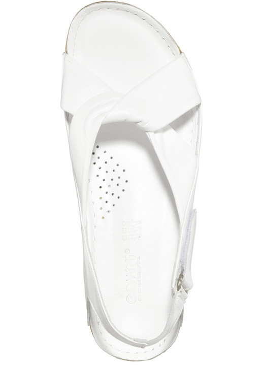 Sandaletten & Pantoletten - Gemini, bequeme Damen-Sandalen, Weite G, mit Gummizug, in Größe 036 bis 042, in Farbe COGNAC Ansicht 12