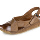 Sandaletten & Pantoletten - Gemini, bequeme Damen-Sandalen, Weite G, mit Gummizug, in Größe 036 bis 042, in Farbe COGNAC – Farbe COGNAC – Ansicht 1