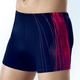 Badehosen - Naturana Badehose in höherer Kastenform mit seitlichem Druckdessin, in Größe 004 bis 013, in Farbe MARINE-ROT