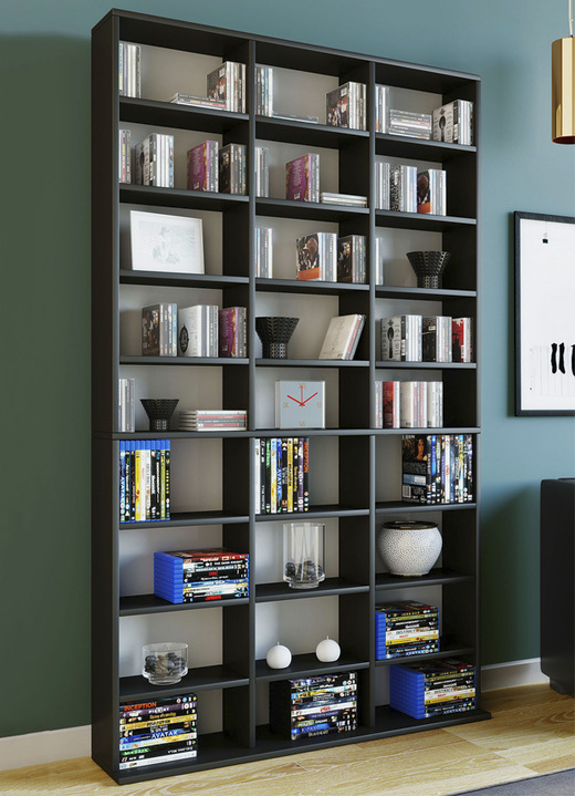 Regale - Regal aus Holzstruktur-Nachbildung Ansicht 9 Regale - Regal aus Holzstruktur-Nachbildung, in Farbe WEISS-HONIGEICHE, in Ausführung Regal, klein Ansicht 9