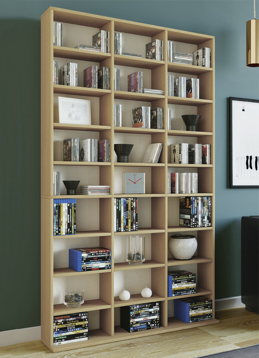 Regale - Regal aus Holzstruktur-Nachbildung Ansicht 8 Regale - Regal aus Holzstruktur-Nachbildung, in Farbe WEISS-HONIGEICHE, in Ausführung Regal, klein Ansicht 8