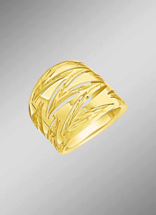 Ringe - Durchbrochener Damenring im Zick-Zack-Design, in Größe 160 bis 220, in Farbe