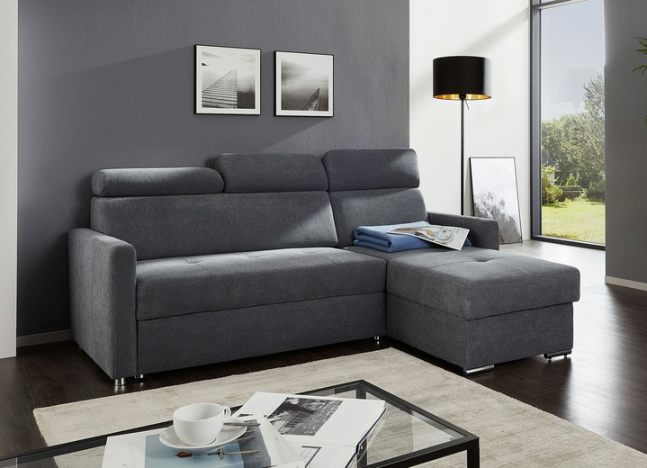 Polsterecken - Polsterecke mit Schlaffunktion und Bettkasten, in Farbe BRAUN Ansicht 7