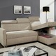 Polsterecken - Polsterecke mit Schlaffunktion und Bettkasten, in Farbe BRAUN – Farbe BEIGE – Ansicht 3