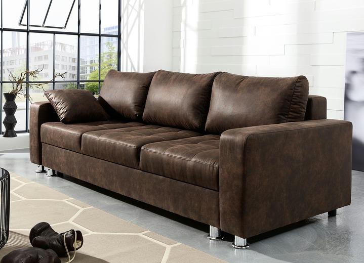 Sofa mit Bettfunktion in verschiedenen Farben ...