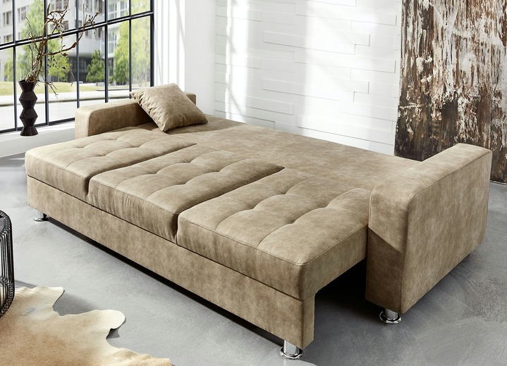 Sofa mit Bettfunktion in verschiedenen Farben ...
