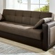 Schlafsofas - Schlafsofa Inklusive Kissen, in Farbe BRAUN-BRAUN – Farbe BRAUN-BRAUN – Ansicht 1