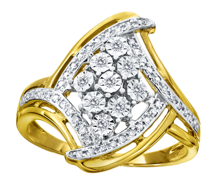 Ringe - Außergewöhnlicher Damenring mit 51 Brillanten Ansicht 2 Ringe - Außergewöhnlicher Damenring mit 51 Brillanten, in Größe 160 bis 220, in Farbe  Ansicht 2