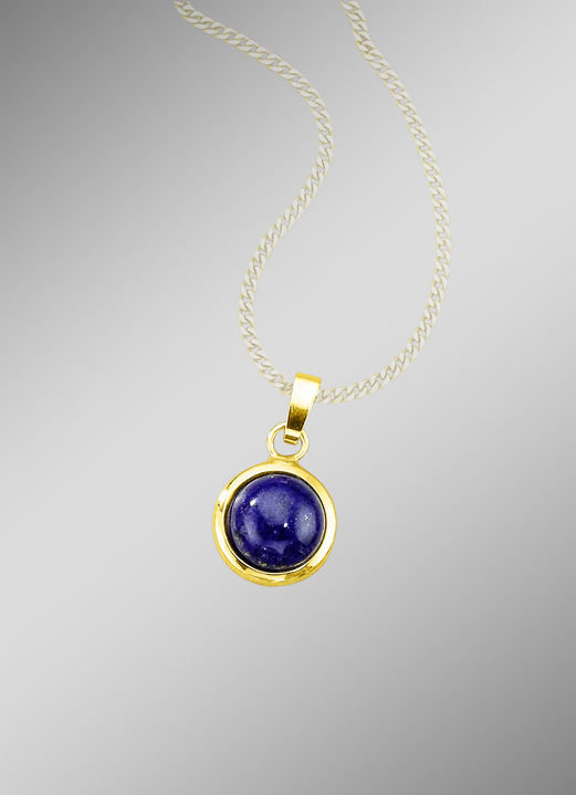 Anhänger - Anhänger mit echtem Lapislazuli, in Farbe  Ansicht 1