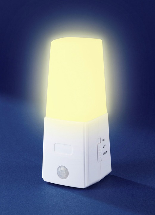 Praktische Hilfsmittel - LED-Nachtlicht mit Bewegungssensor, 2er-Set, in Farbe WEISS Ansicht 1