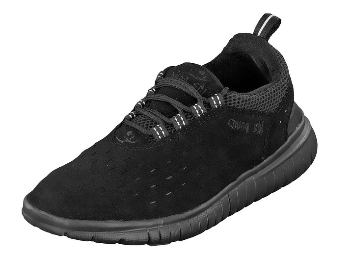 - Freizeitschuh DuxFree Trainer mit rutschfester EVA-Laufsohle, in Größe L bis XXL, in Farbe SCHWARZ