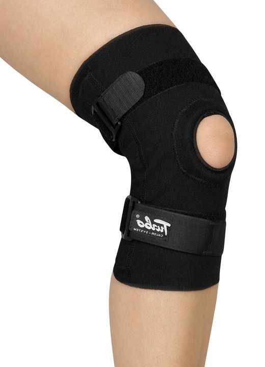 Bandagen - TURBO® Med-Offene Kniebandage, in Größe L (37–40 cm) bis XXL (45–48 cm), in Farbe SCHWARZ Ansicht 1