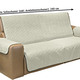 - Wende-Schoner für Sessel oder Sofa, in Größe 875 (Sesselschoner, 170x190 cm) bis 895 (Sofaschoner, 290x190 cm), in Farbe BEIGE-BRAUN – Farbe BEIGE-BRAUN – Ansicht 2