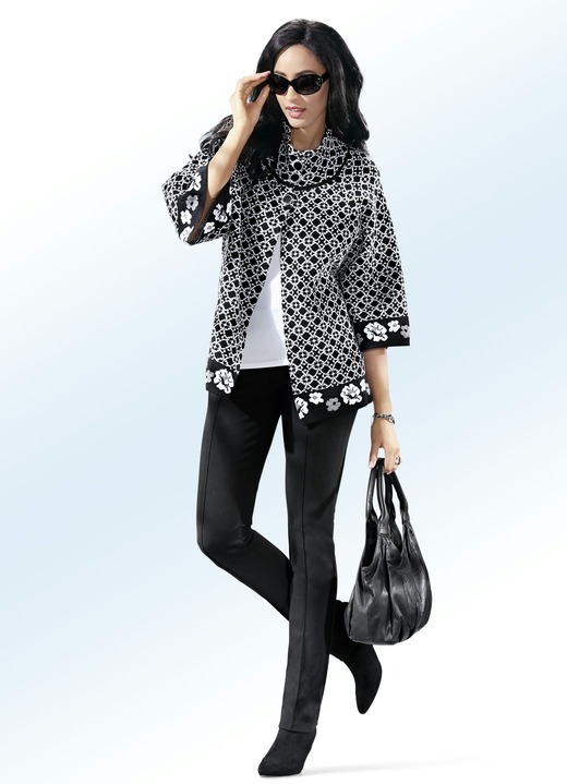 Hosen - Jerseyhose Ansicht 2 Hosen - Jerseyhose, in Größe 034 bis 054, in Farbe SCHWARZ Ansicht 2