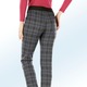 Hosen - Hose in angesagter Karo-Dessinierung – Farbe ANTHRAZIT-BLAU Hosen - Hose in angesagter Karo-Dessinierung, in Größe 018 bis 235, in Farbe ANTHRAZIT-BLAU