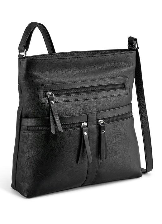 Damenmode - Laurina, Tasche, Damen, mit verstellbarem Umhängeriemen, in Farbe SCHWARZ Ansicht 1