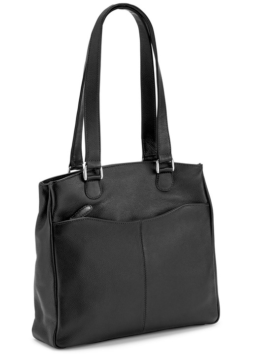 Taschen - Tasche aus schwarzem Kalb-Nappaleder, in Farbe SCHWARZ