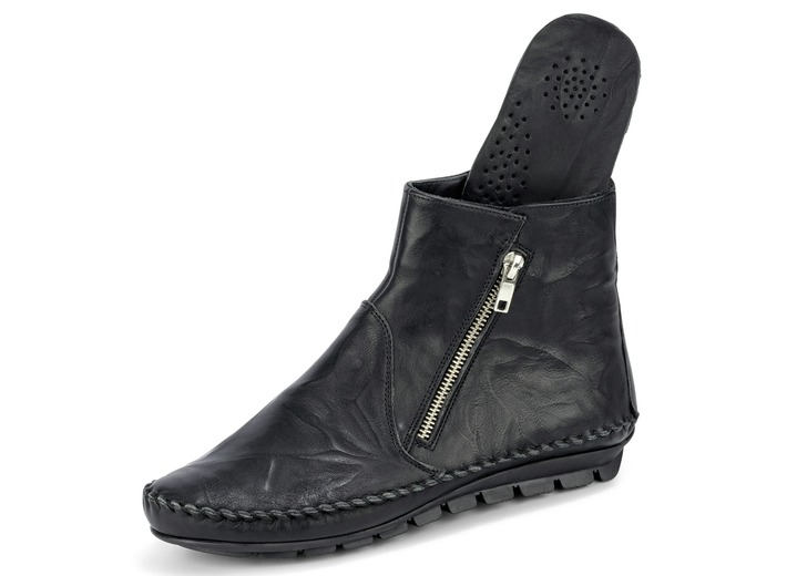 Stiefel & Stiefeletten - Gemini, bequeme Damen-Stiefeletten, Weite G, mit herausnehmbarem Fußbett, in Größe 036 bis 042, in Farbe BLAU Ansicht 6