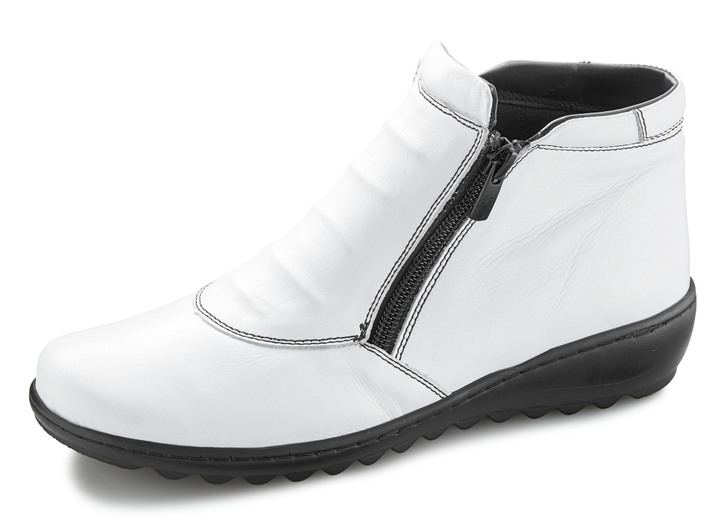 Stiefel & Stiefeletten - Gemini Stiefelette aus Rind-Nappaleder, in Größe 036 bis 042, in Farbe WEISS Ansicht 1