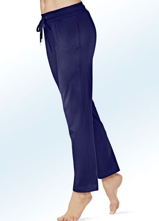 Schlafanzüge & Shortys - Zweierpack Schlaf- und Freizeithosen mit Kordelzug Ansicht 4 Schlafanzüge & Shortys - Zweierpack Schlaf- und Freizeithosen mit Kordelzug, in Größe 036 bis 056, in Farbe SCHWARZ/GRAU Ansicht 4