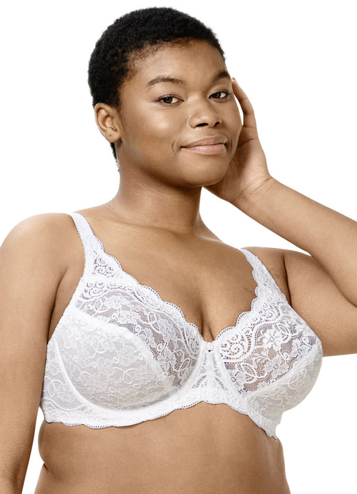 Damenmode - Triumph Amourette Bügel-BH mit Elastikspitze Ansicht 2 Damenmode - Triumph Amourette Bügel-BH mit Elastikspitze, in Größe 075 bis 100, in Cup C, in Farbe WEISS Ansicht 2