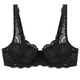 Bügel-BH - Triumph Amourette Bügel-BH mit Elastikspitze – Farbe SCHWARZ – Ansicht 2 Bügel-BH - Triumph Amourette Bügel-BH mit Elastikspitze, in Größe 075 bis 095, in Cup C, in Farbe WEISS – Farbe SCHWARZ – Ansicht 2