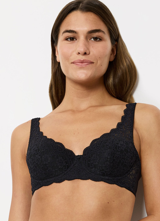 Triumph - Triumph Amourette Bügel-BH mit Elastikspitze, in Größe 075 bis 095, in Cup A, in Farbe WEISS Ansicht 13