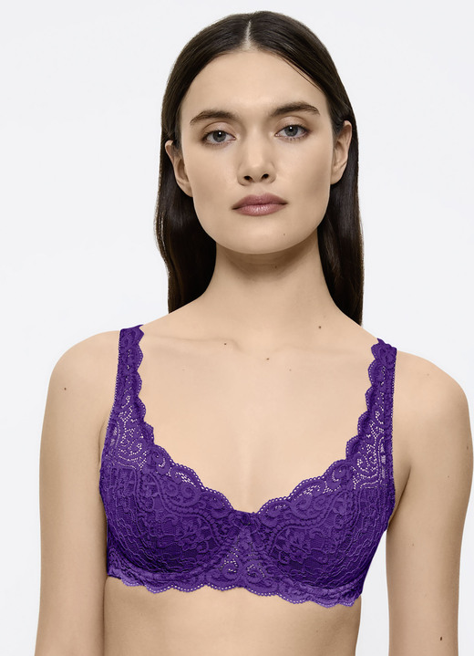 Triumph - Triumph Amourette Bügel-BH mit Elastikspitze, in Größe 075 bis 095, in Cup A, in Farbe WEISS Ansicht 6