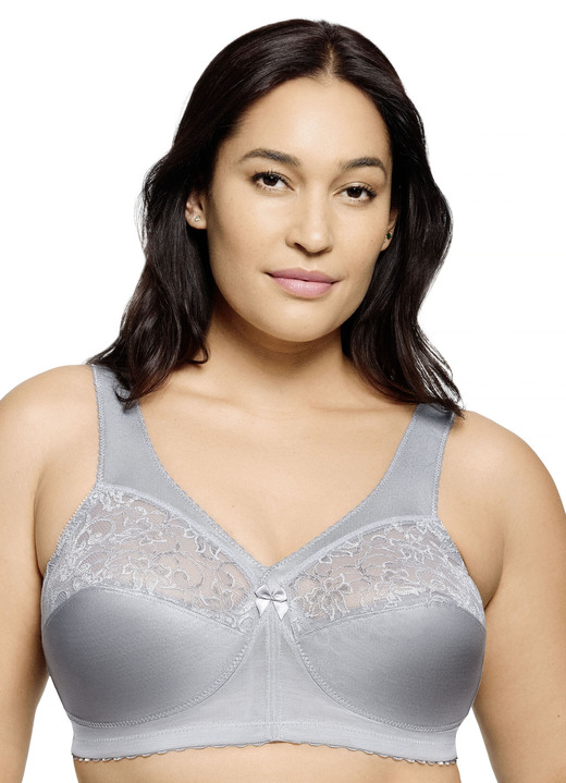 Soft-BH - Glamorise Stütz-BH mit Spitze Ansicht 12 Soft-BH - Glamorise Stütz-BH mit Spitze, in Größe 080 bis 130, in Cup C, in Farbe PETROL Ansicht 12