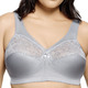 Soft-BH - Glamorise Stütz-BH mit Spitze – Farbe SILBERGRAU Soft-BH - Glamorise Stütz-BH mit Spitze, in Größe 080 bis 130, in Cup C, in Farbe PETROL