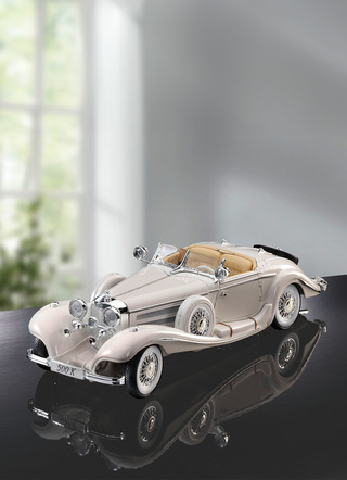 Sammlermodelle - Mercedes Benz 500K, in Farbe WEISS