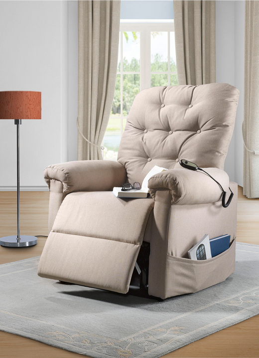TV-Sessel / Relax-Sessel - TV-Sessel mit Motor und Aufstehhilfe, in Farbe BEIGE Ansicht 2