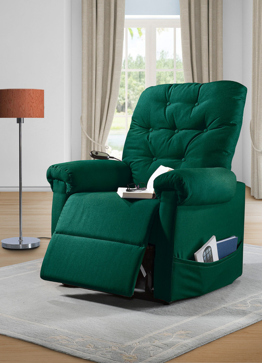 TV-Sessel / Relax-Sessel - TV-Sessel mit Motor und Aufstehhilfe, in Farbe DUNKELGRÜN Ansicht 1
