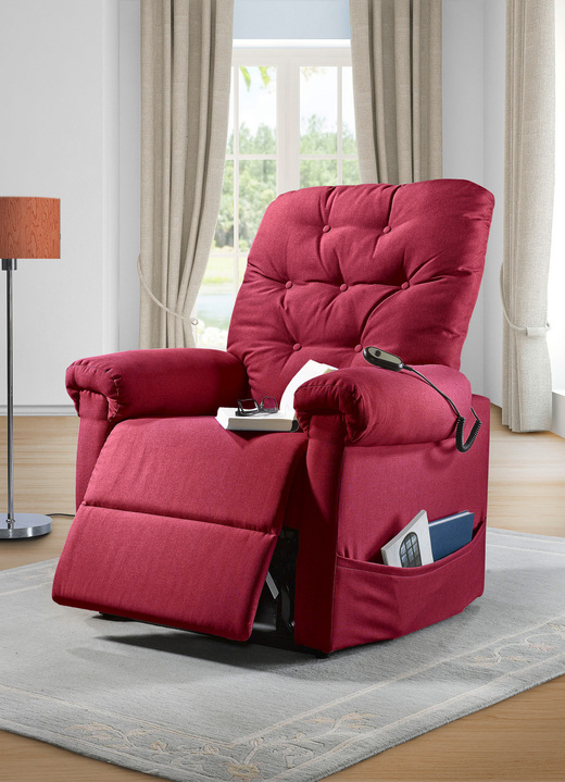 TV-Sessel / Relax-Sessel - TV-Sessel mit Motor und Aufstehhilfe, in Farbe ROT Ansicht 1