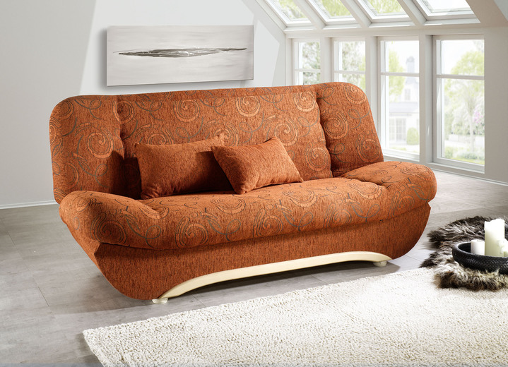 Schlafsofas - Schlafsofa mit komfortabler Polsterung, in Farbe GOLD Ansicht 6