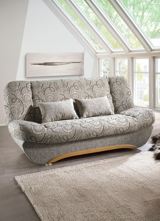 Schlafsofas - Schlafsofa mit komfortabler Polsterung, in Farbe GOLD Ansicht 5