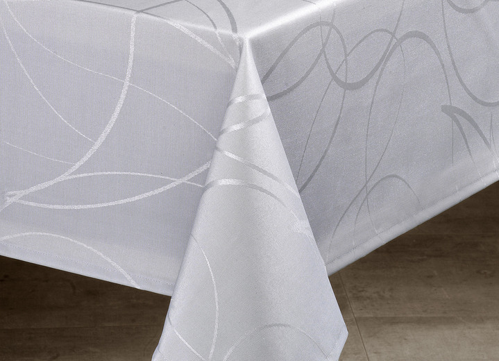 Tischdecken - Tisch- und Raumdekoration mit Fleckschutzversiegelung Ansicht 5 Tischdecken - Tisch- und Raumdekoration mit Fleckschutzversiegelung, in Größe 130 (Läufer, 40/150 cm) bis 404 (Kissenbezug, 40/ 40 cm), in Farbe CHAMPAGNER Ansicht 5