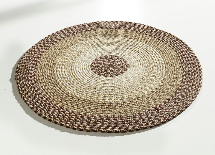 Klassisch - Flechtbrücken und -teppiche, in Größe 113 (Brücke oval, 65x135 cm) bis 165 (Brücke oval, 115x175 cm), in Farbe BEIGE Ansicht 1