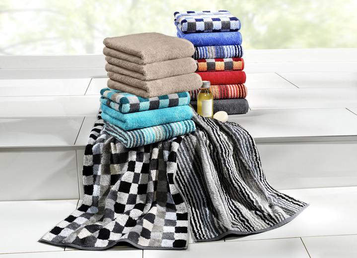 Handtücher - Walkfrottier-Serie aus reiner Baumwolle Ansicht 3 Handtücher - Walkfrottier-Serie aus reiner Baumwolle, in Größe 200 (Handtuch, 50/100 cm) bis 204 (Duschtuch, 70/140 cm), in Farbe TÜRKIS UNI Ansicht 3