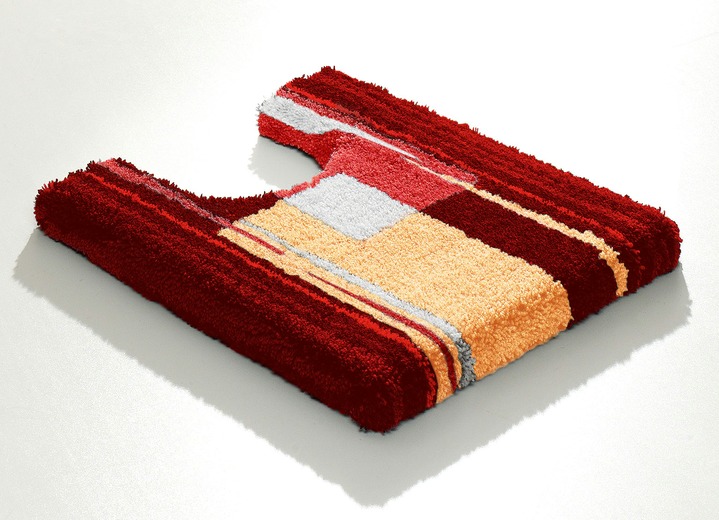 Badgarnituren - Badgarnitur mit rutschhemmender Rückseite, in Größe 100 (Vorleger halbrund, 50/ 80 cm) bis 112 (WC-Deckelbezug, 47/ 50 cm), in Farbe TÜRKIS Ansicht 12