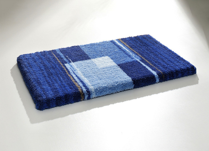 Badgarnituren - Badgarnitur mit rutschhemmender Rückseite, in Größe 100 (Vorleger halbrund, 50/ 80 cm) bis 112 (WC-Deckelbezug, 47/ 50 cm), in Farbe TÜRKIS Ansicht 5