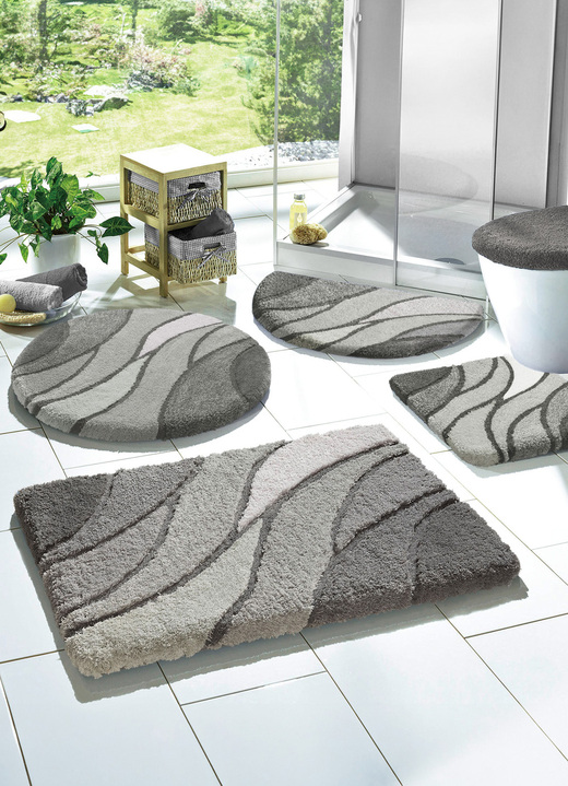 Badgarnituren - Kleine Wolke Badgarnitur in Table Tuft Qualität Ansicht 29 Badgarnituren - Kleine Wolke Badgarnitur in Table Tuft Qualität, in Größe 100 (Vorleger halbrund, 50/ 80 cm) bis 112 (WC-Deckelbezug, 47/ 50 cm), in Farbe BEERE Ansicht 29