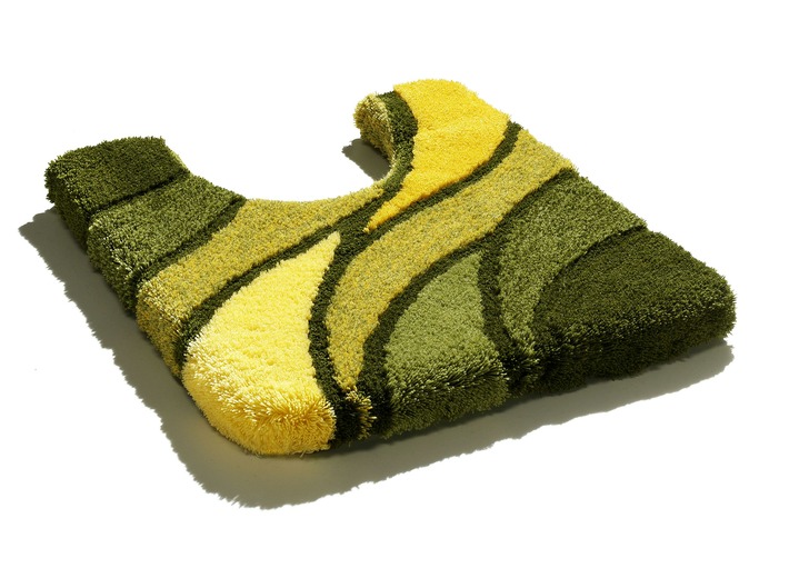 Badgarnituren - Kleine Wolke Badgarnitur in Table Tuft Qualität, in Größe 100 (Duschvorleger, 50/ 80 cm) bis 112 (WC-Deckelbezug, 47/ 50 cm), in Farbe GRÜN Ansicht 1